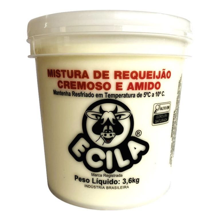 Mistura de Requeijão Cremoso Balde 3,6kg – Ecila